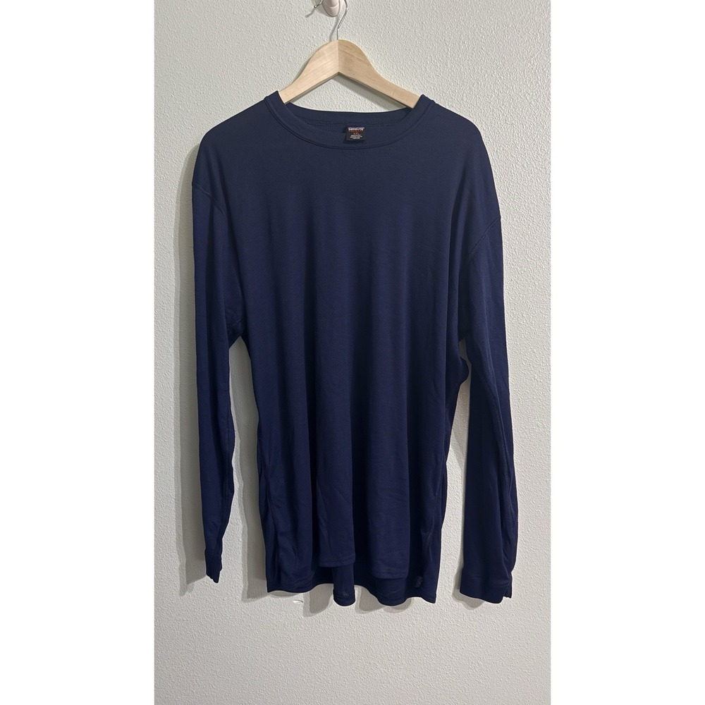 Vintage Patagonia Capilene‎ Mens XXL 2X Made In USA Navy Long Sleeve Crew
